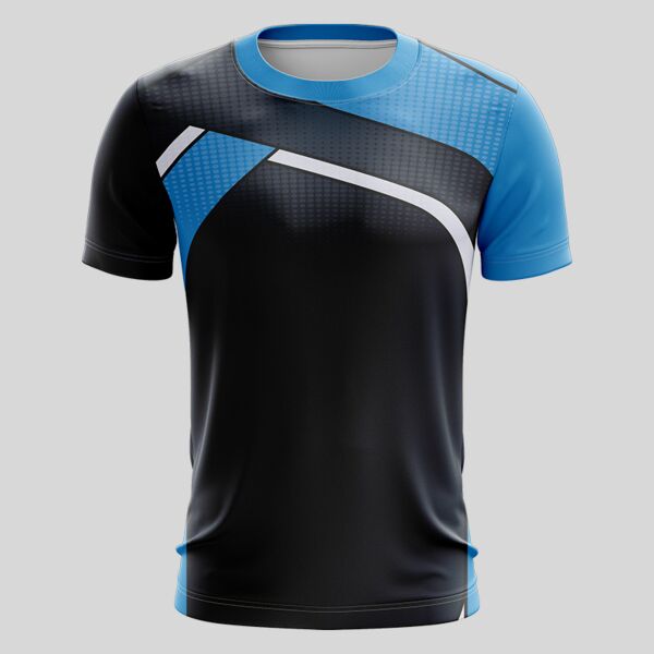 Blue Esport Pattern Full Print Roundneck Shirt Thumbnail