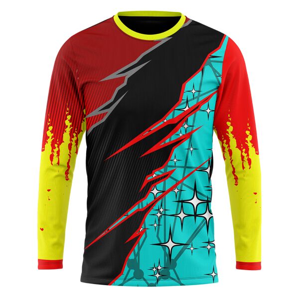 Black_Red Rider Full Print Long Sleeve Shirt Thumbnail