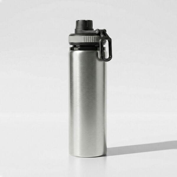 28oz Aluminum Water Bottle Silver Body Thumbnail