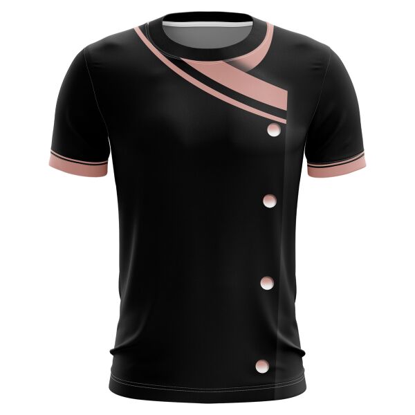 Hair Dresser Uniform Full Print Roundneck Shirt Thumbnail